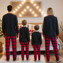 Conjunto de pijamas de Natal para família, mãe, filha, pai, filho, roupas combinando, estampa fofa, roupa de casa, meninos, meninas, pijamas, visual natalino. Tenha uma linda tradição de natal, muito legal para fotos de n