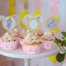 Descartáveis mais fofos do mundo! Forros de cupcake com laço rosa, forminhas de cupcake com laço coquete, forminhas de papel para assar, para chá de bebê, casamento, chá de panela, decoração de festa de aniversário!!
