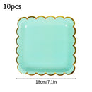 Conjunto de talheres descartáveis para festa, rosa e azul, pratos de papel, copos, pratos, kit para aniversário, casamento, festas de fim de ano, chá de bebê! Faça do seu evento um momento cheio de alegria e bom go