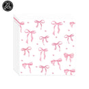 Lindos descartáveis para festa de aniversário, laço rosa para meninas e mulheres, decoração para chá de bebê, despedida de solteira, laço, pratos de papel, copos, suprimentos para festa