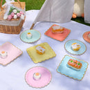 Conjunto de talheres descartáveis para festa, rosa e azul, pratos de papel, copos, pratos, kit para aniversário, casamento, festas de fim de ano, chá de bebê! Faça do seu evento um momento cheio de alegria e bom go