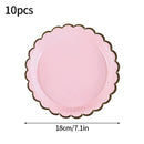 Conjunto de talheres descartáveis para festa, rosa e azul, pratos de papel, copos, pratos, kit para aniversário, casamento, festas de fim de ano, chá de bebê! Faça do seu evento um momento cheio de alegria e bom go