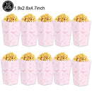 Lindos descartáveis para festa de aniversário, laço rosa para meninas e mulheres, decoração para chá de bebê, despedida de solteira, laço, pratos de papel, copos, suprimentos para festa