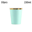 Conjunto de talheres descartáveis para festa, rosa e azul, pratos de papel, copos, pratos, kit para aniversário, casamento, festas de fim de ano, chá de bebê! Faça do seu evento um momento cheio de alegria e bom go