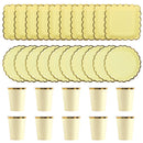 Conjunto de talheres descartáveis para festa, rosa e azul, pratos de papel, copos, pratos, kit para aniversário, casamento, festas de fim de ano, chá de bebê! Faça do seu evento um momento cheio de alegria e bom go